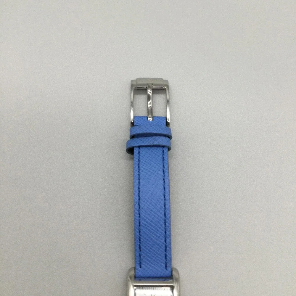 Michael Kors MK-2339 Womens Watch 20mm Silver Dial Blue Wrap Band New Battery
